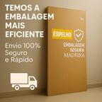 Espelho Orgânico de Chão/Parede Gigante 170x70cm com LED Touch Screen - Vivare Premium [Luz Quente/Fria]